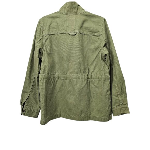 Vintage America Cotton Canvas Anorak Utility Jacket Olive Green New Size M - Picture 11 of 15